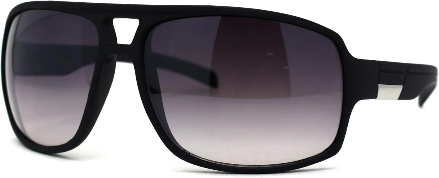 Mens Luxury Oversize Sport Plastic Racer Sunglasses