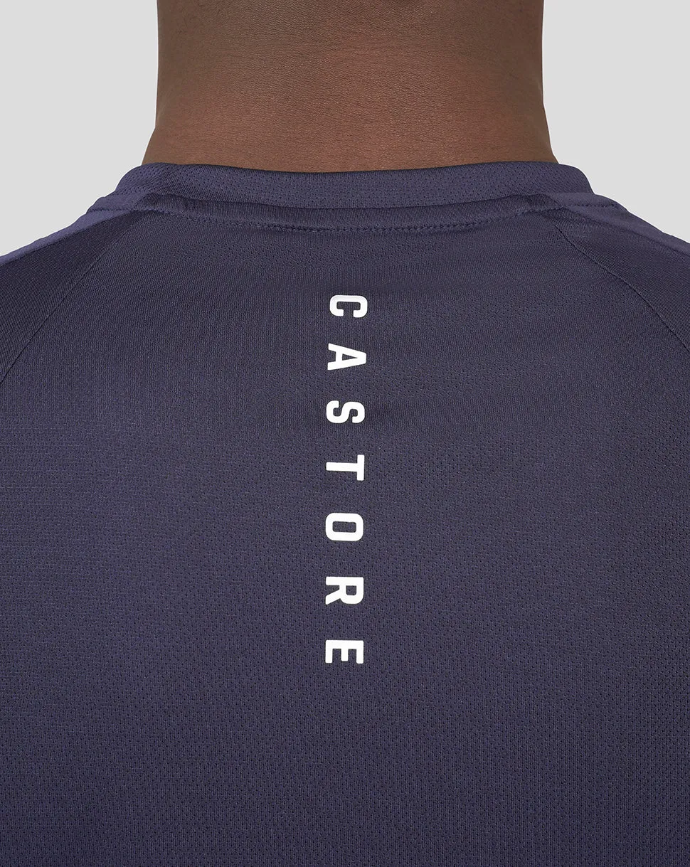 Men's Navy Mesh Mix Cobalt Capsule Tee - Breathable Performance Tee for Active Days