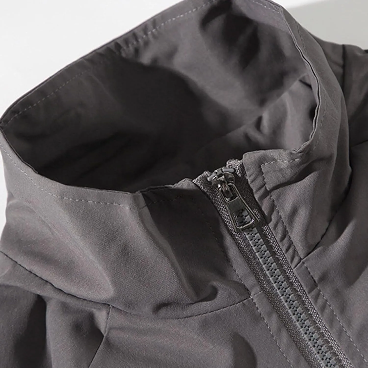 Mens Oversized Rain Jackets Business Casual Jacket Lightweight Waterproof Windbreaker Outdoor Hiking Travel Raincoats