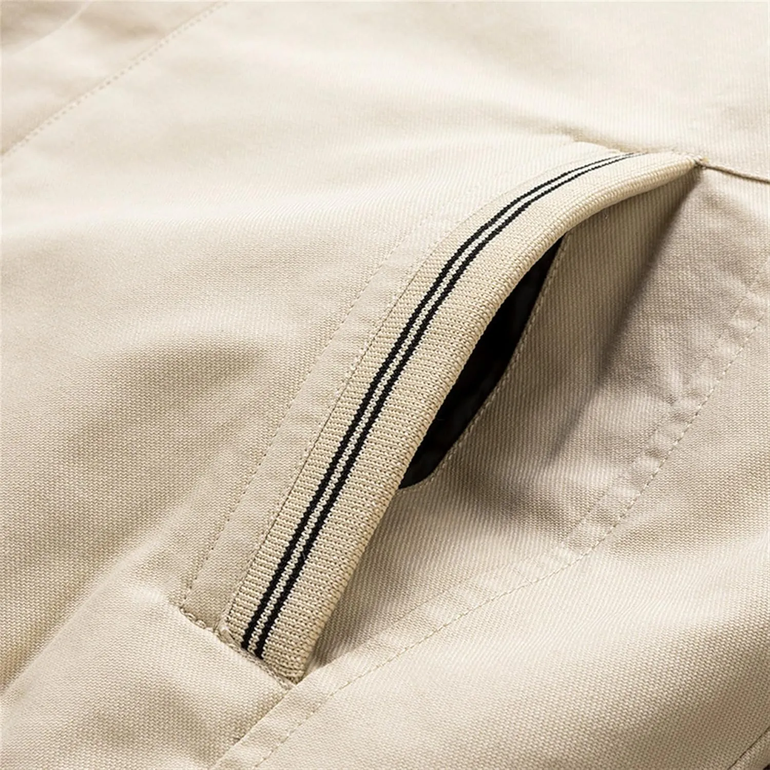 Men's Sherpa Lined Cotton Cargo Jacket Stand Collar Full Zip Fleece Jackets Winter Warm Windproof Windbreaker