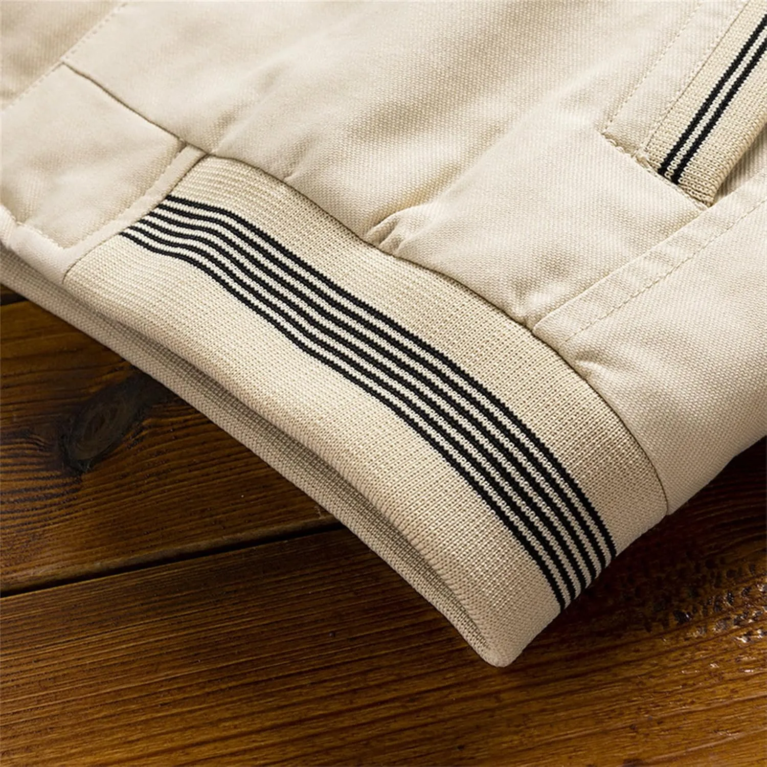 Men's Sherpa Lined Cotton Cargo Jacket Stand Collar Full Zip Fleece Jackets Winter Warm Windproof Windbreaker