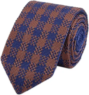 Men's Skinny Smart Knit Ties Vintage Casual Formal Basic Designed Neckties 2.4"