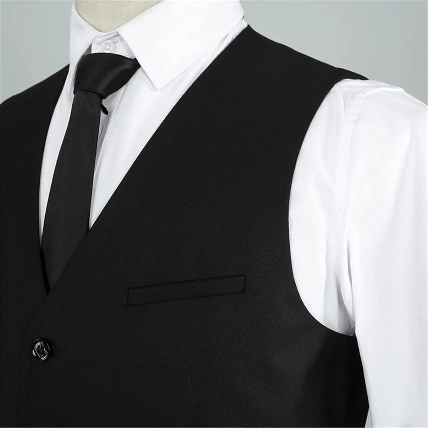 Men's Slim Fit 3 Piece Suit Set Two Button Formal Wedding Tuxedos Suits Single Breasted Party Blazer Vest Pants