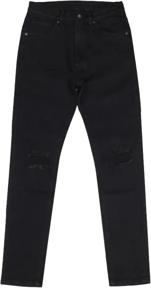 Men's Slim Jeans with Holes in Knees Fit Skinny Tapered Leg Jeans Ripped Jeans Distressed Destroyed Jeans