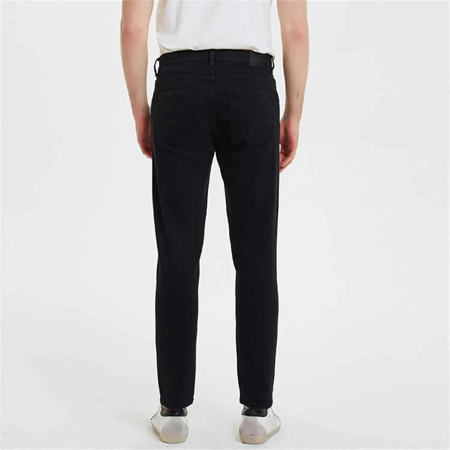 Men's Slim Jeans with Holes in Knees Fit Skinny Tapered Leg Jeans Ripped Jeans Distressed Destroyed Jeans