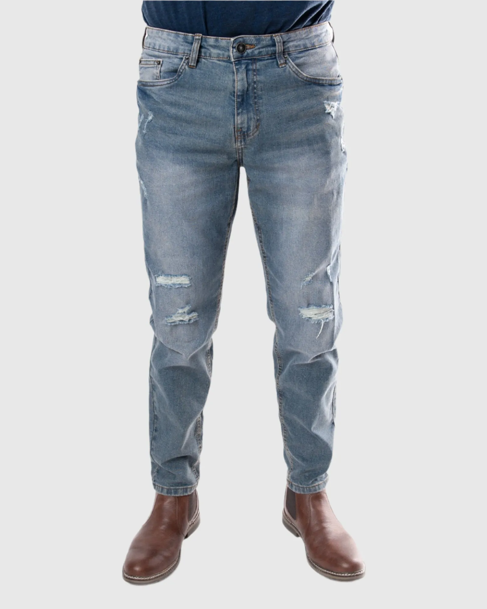 MEN'S SLITHER RIPPED SLIM FIT JEANS