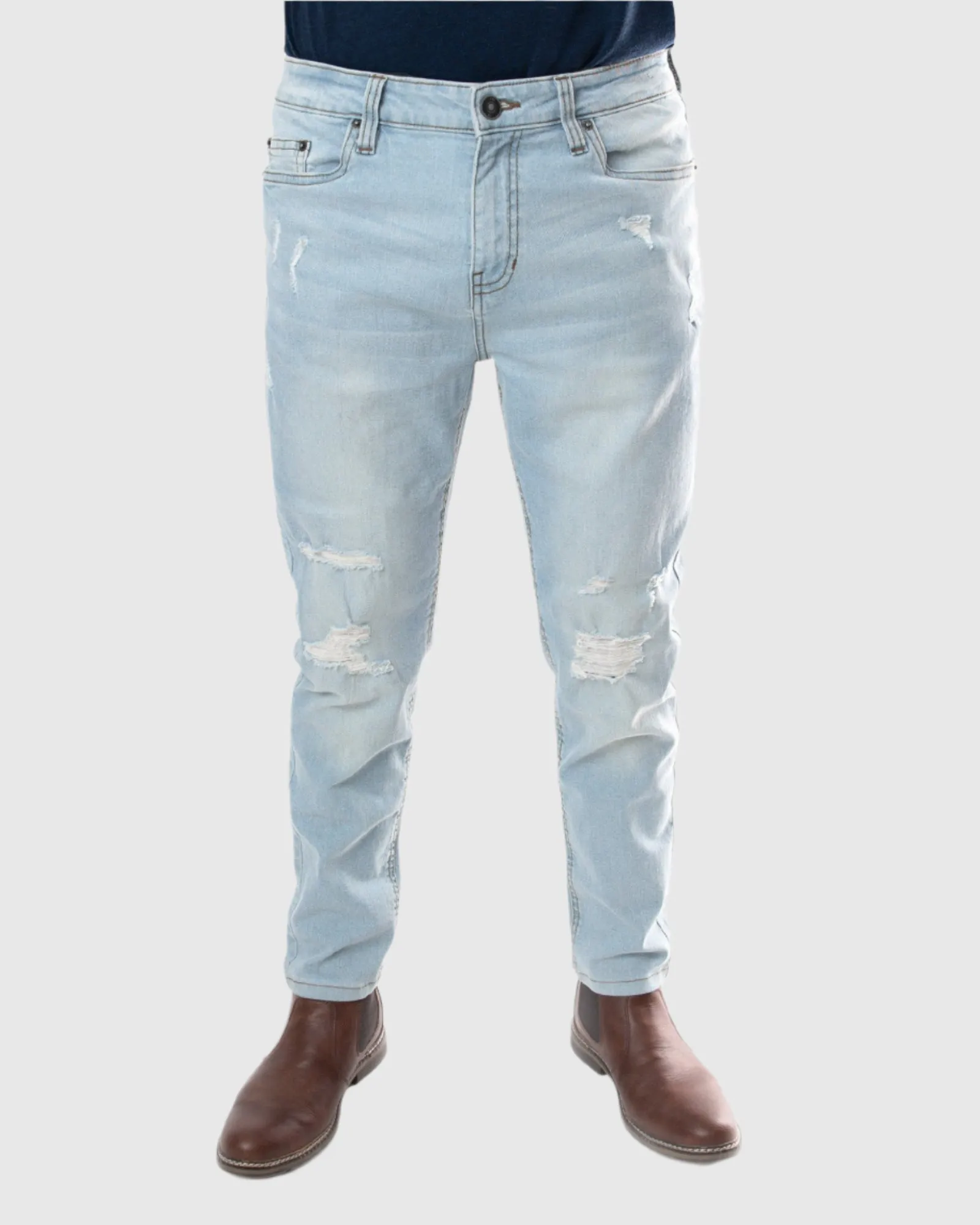 MEN'S SLITHER RIPPED SLIM FIT JEANS