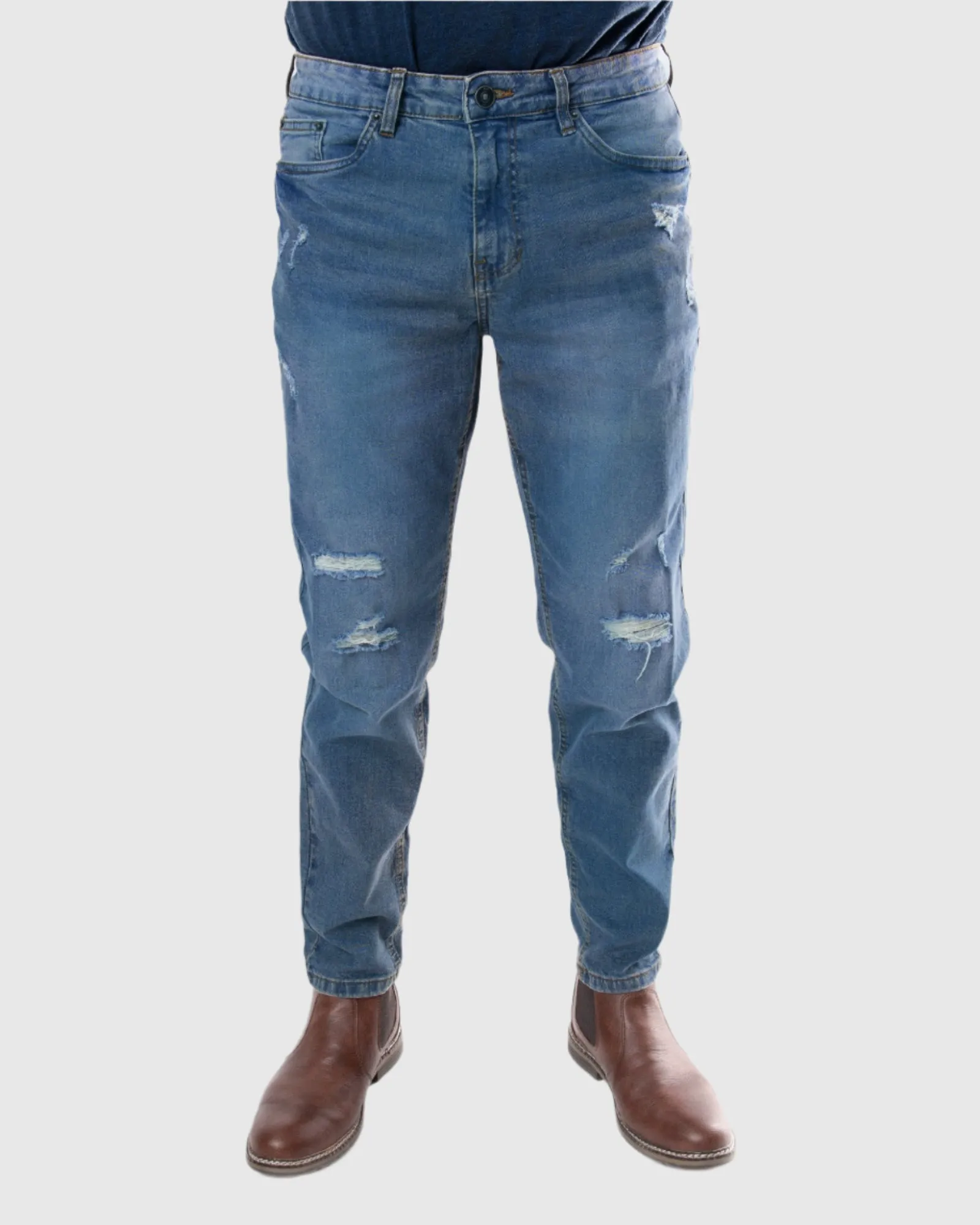 MEN'S SLITHER RIPPED SLIM FIT JEANS