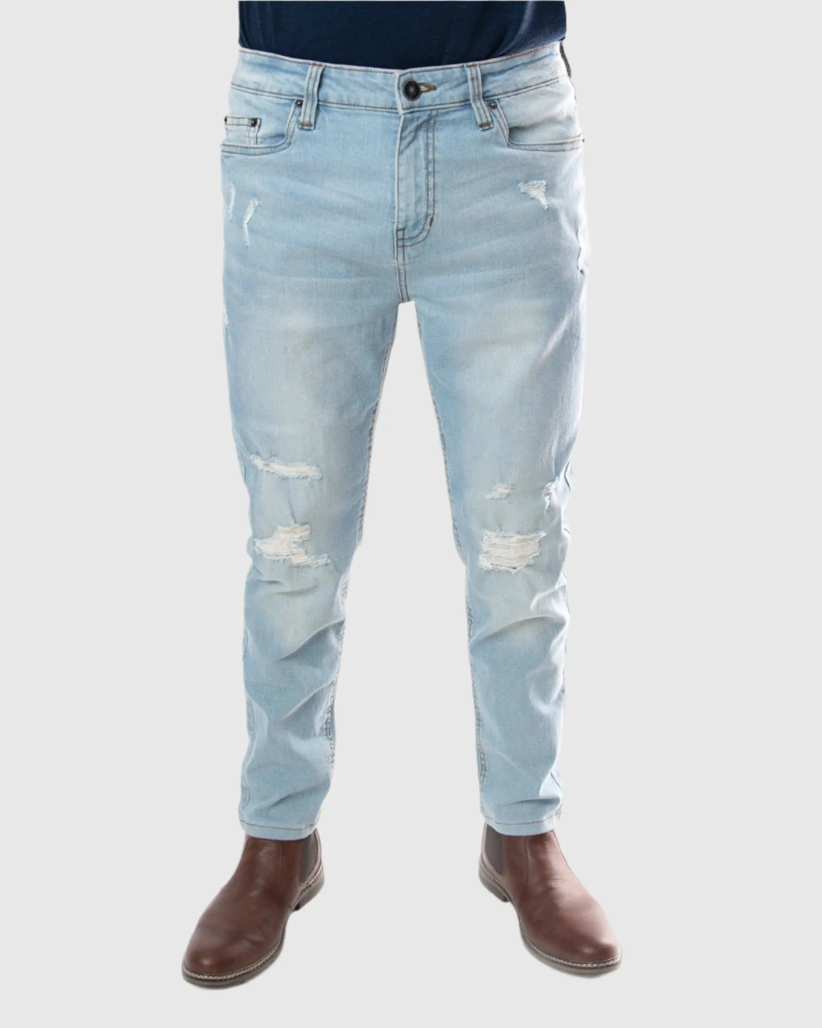 MEN'S SLITHER RIPPED SLIM FIT JEANS