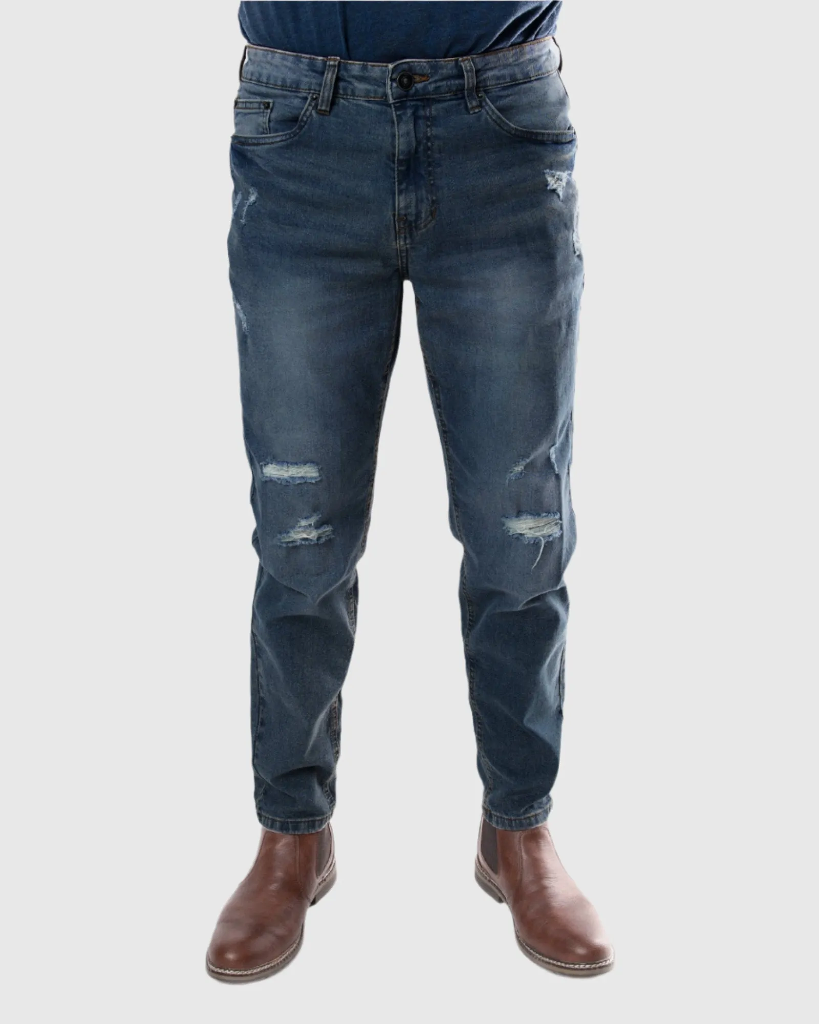 MEN'S SLITHER RIPPED SLIM FIT JEANS