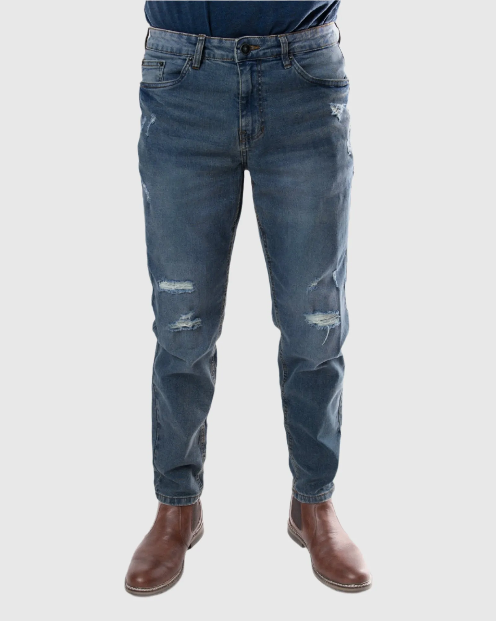 MEN'S SLITHER RIPPED SLIM FIT JEANS