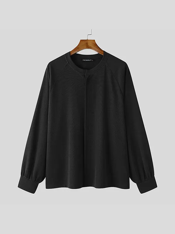 Mens Solid Long Sleeve Jacket SKUJ54082