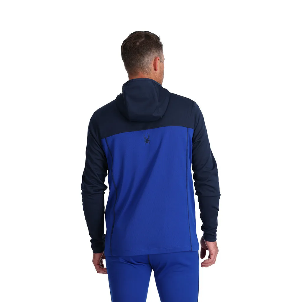 Mens Stretch Charger Hoodie - Electric Blue