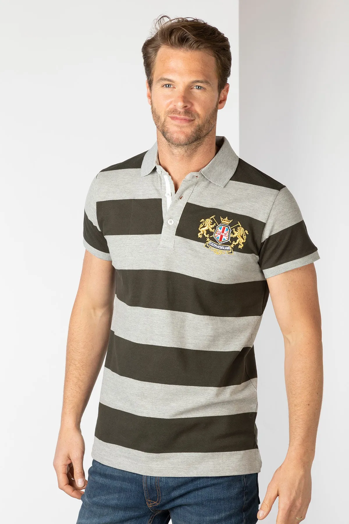Men's Striped Polo Shirt - Wykeham II