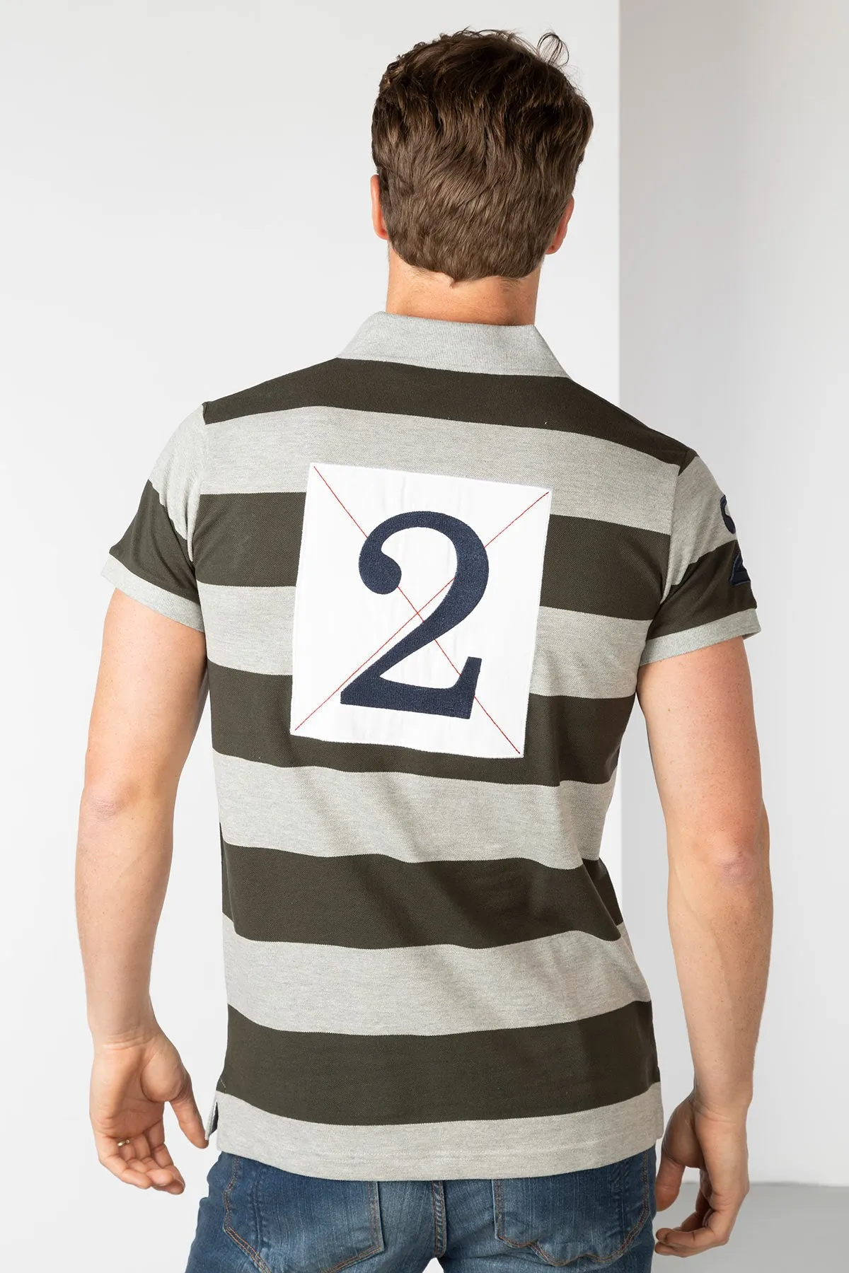 Men's Striped Polo Shirt - Wykeham II