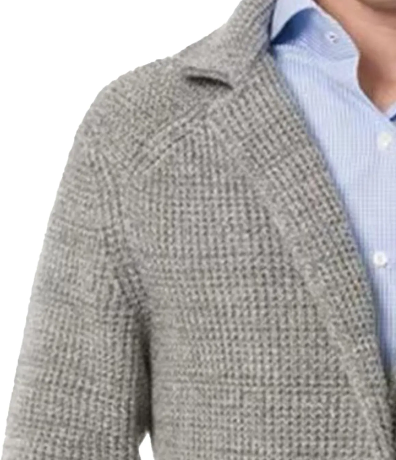Men's Suit Casual Knitted Jacket Button Lightweight Men Knit Coat Slim Fit Knits Blazer Suit Jackets