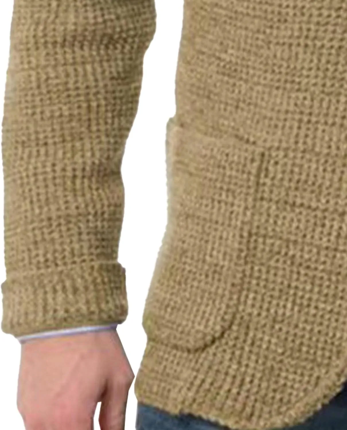 Men's Suit Casual Knitted Jacket Button Lightweight Men Knit Coat Slim Fit Knits Blazer Suit Jackets
