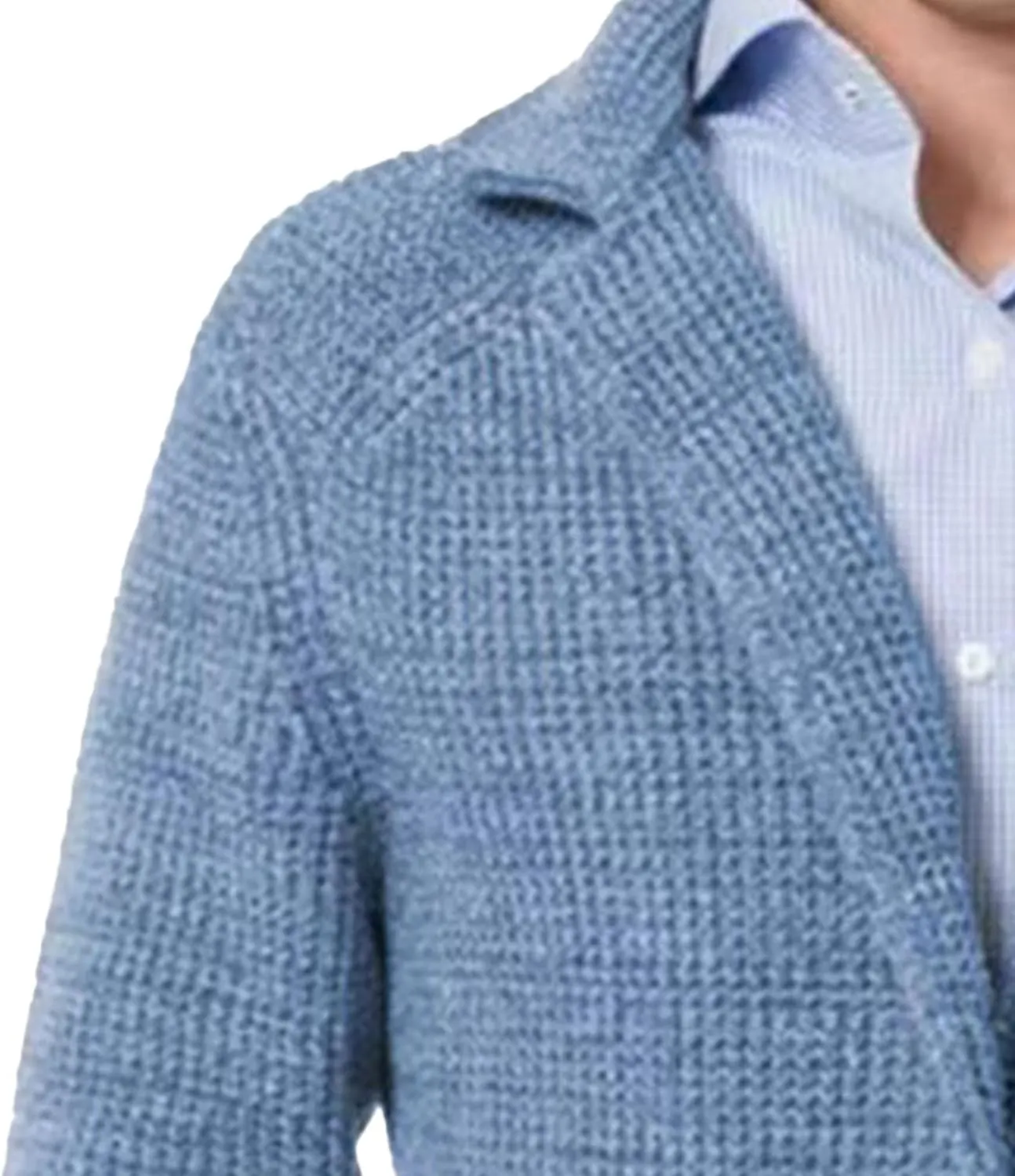 Men's Suit Casual Knitted Jacket Button Lightweight Men Knit Coat Slim Fit Knits Blazer Suit Jackets