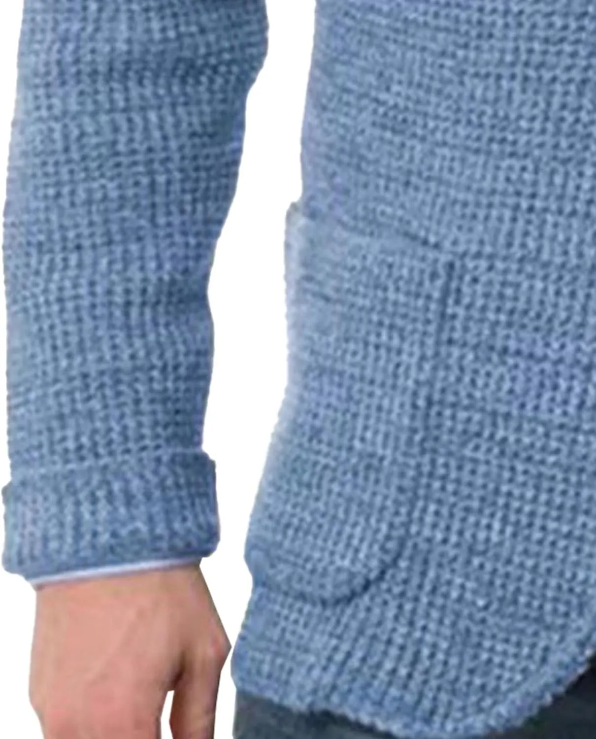 Men's Suit Casual Knitted Jacket Button Lightweight Men Knit Coat Slim Fit Knits Blazer Suit Jackets