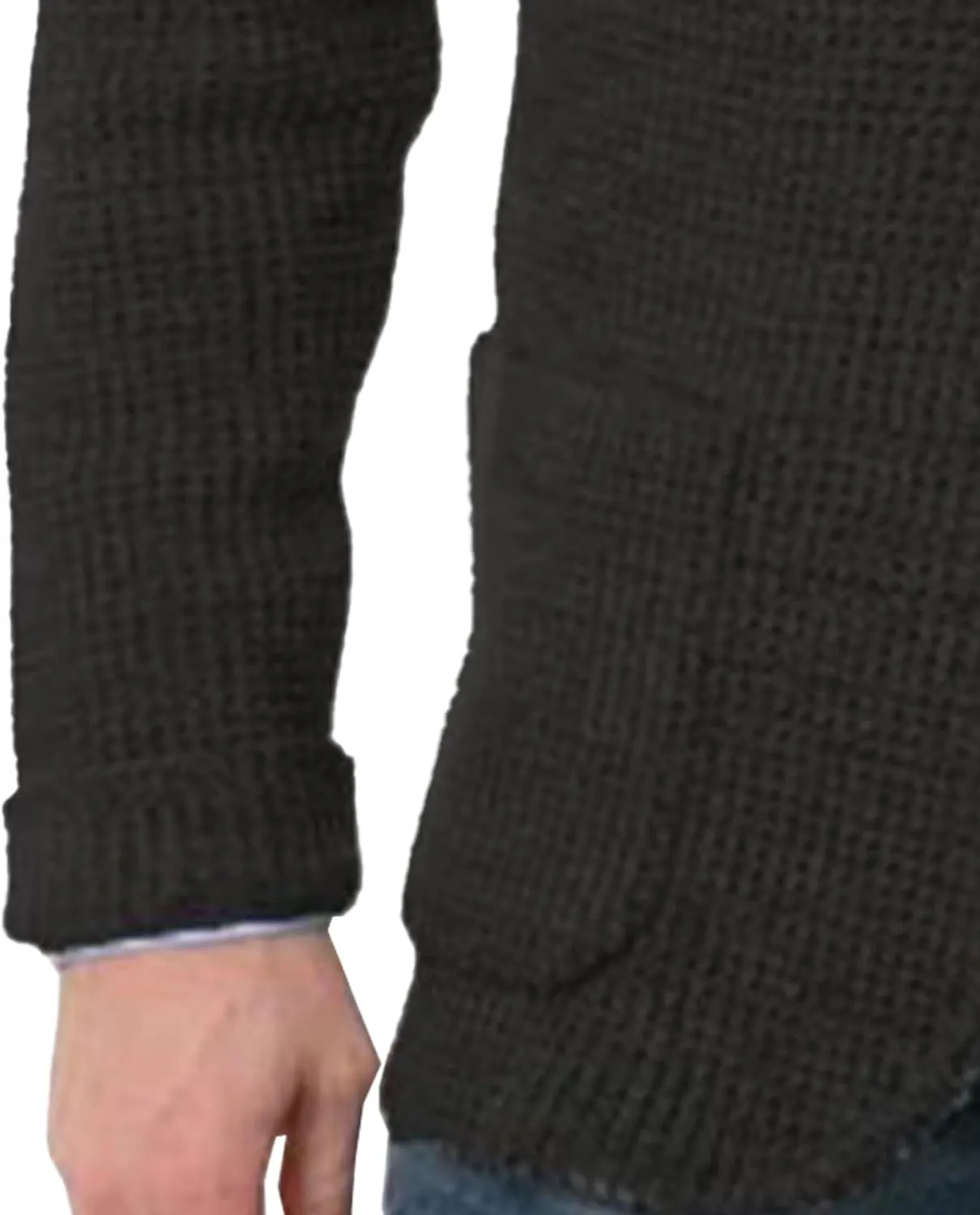 Men's Suit Casual Knitted Jacket Button Lightweight Men Knit Coat Slim Fit Knits Blazer Suit Jackets