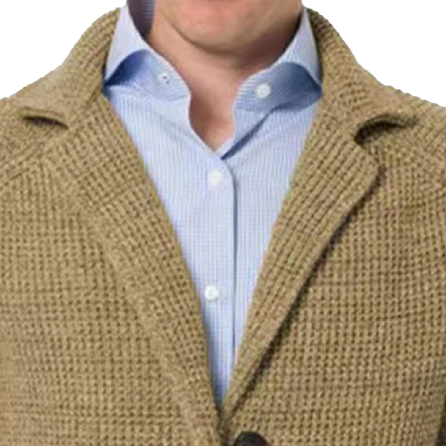 Men's Suit Casual Knitted Jacket Button Lightweight Men Knit Coat Slim Fit Knits Blazer Suit Jackets