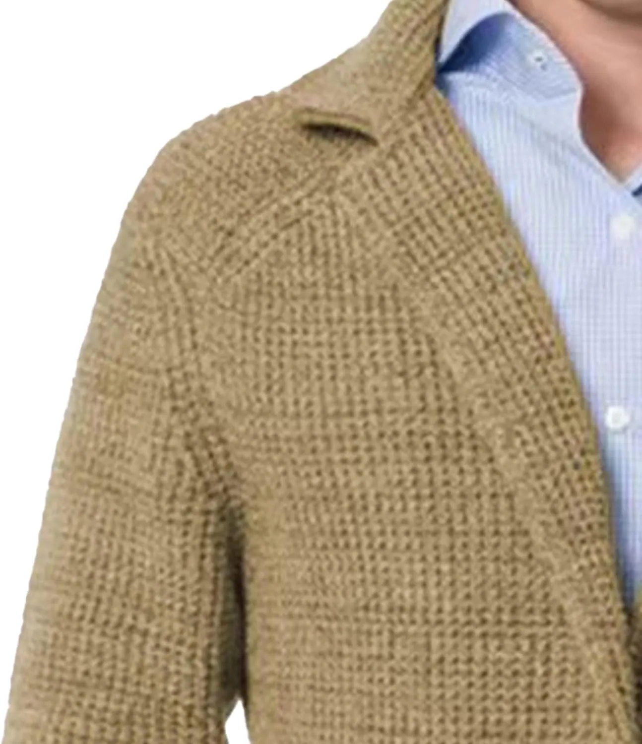 Men's Suit Casual Knitted Jacket Button Lightweight Men Knit Coat Slim Fit Knits Blazer Suit Jackets