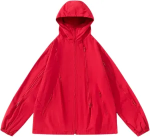 Men'S Waterproof Windproof Lightweight Jacket Outdoor Soft Shell Hooded Tactical Jacket Household Lightweight Raincoat