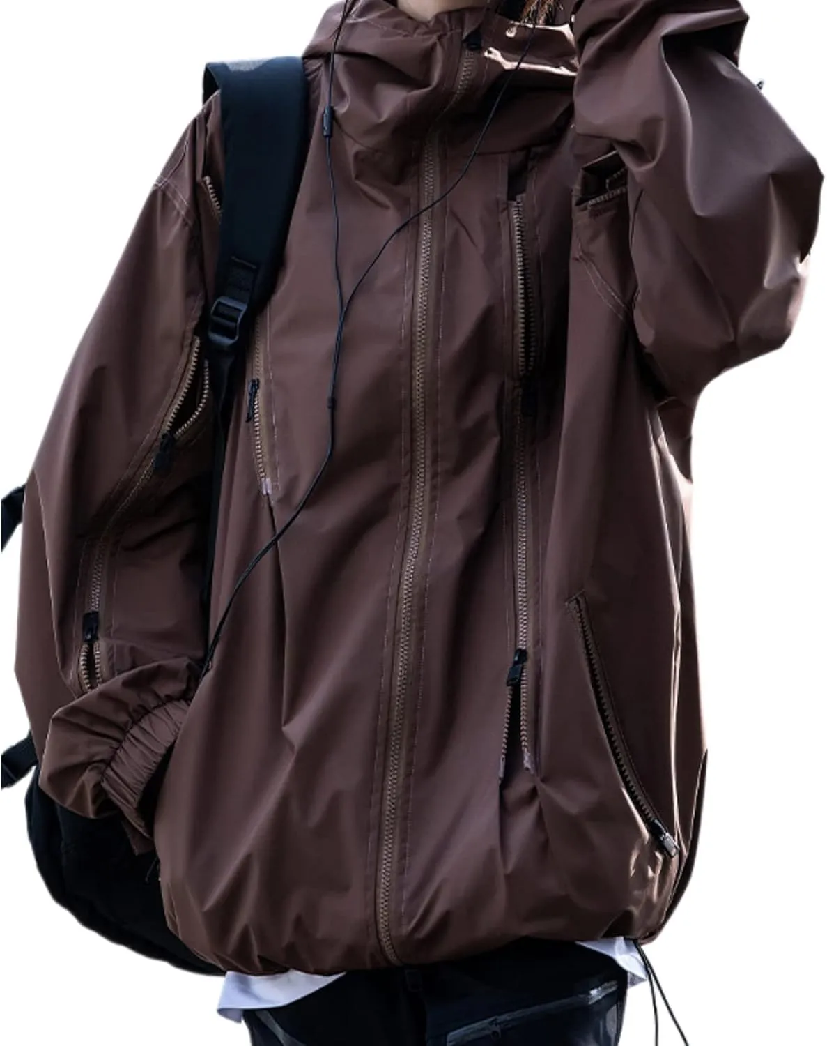 Men'S Waterproof Windproof Lightweight Jacket Outdoor Soft Shell Hooded Tactical Jacket Household Lightweight Raincoat