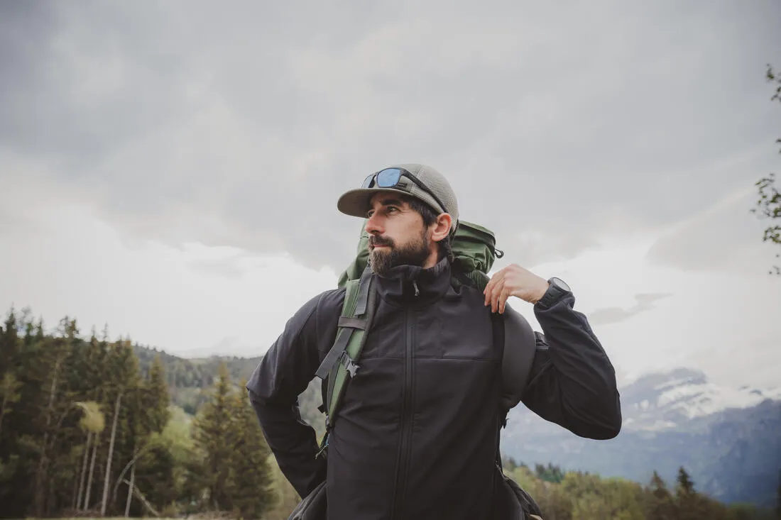 Men’s Windbreaker Jacket Softshell Warm - MT100 Windwarm