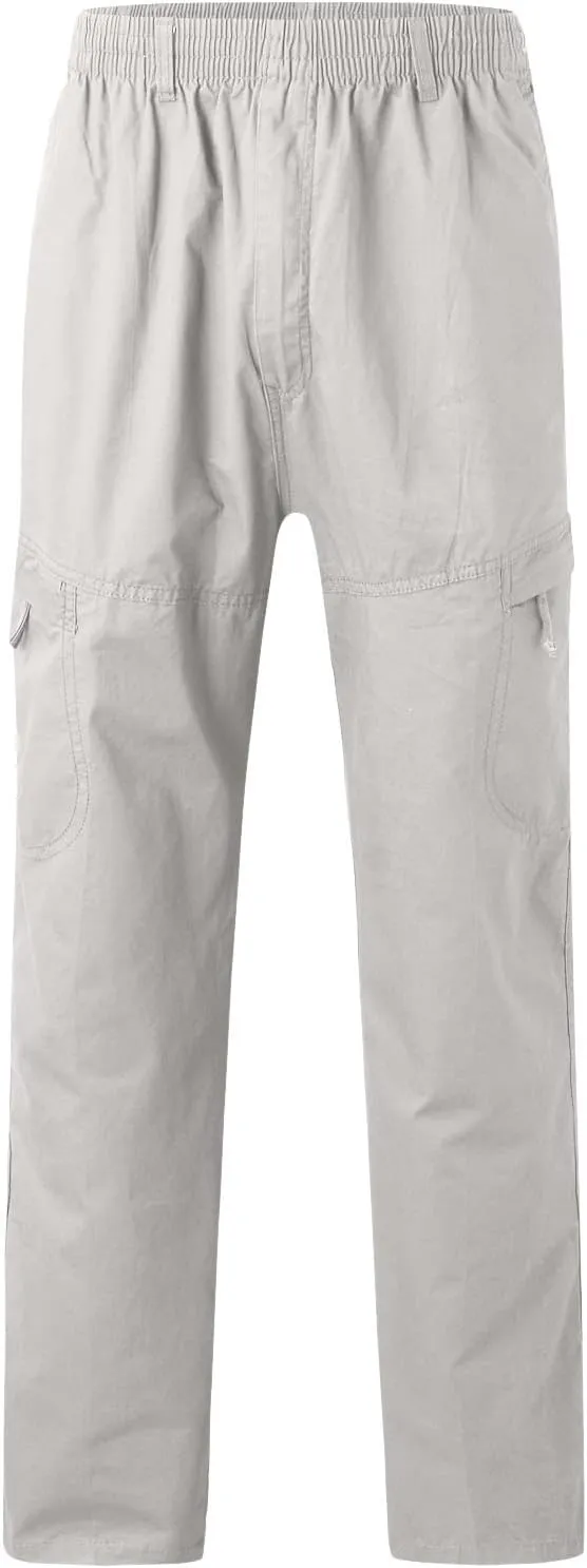 Mens Workout Cargo Sweatpants Trousers Long Cargo Pants for Men Cargo Trousers Work Wear Combat Safety Cargo 6 Pocket