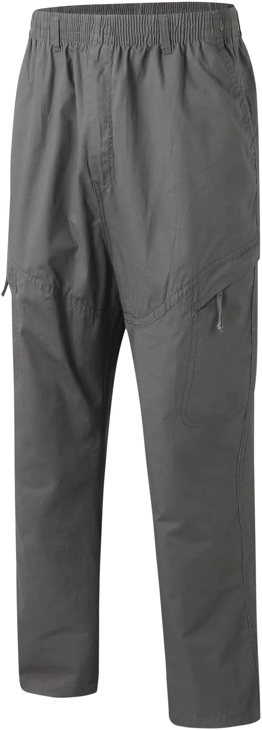 Mens Workout Cargo Sweatpants Trousers Long Cargo Pants for Men Cargo Trousers Work Wear Combat Safety Cargo 6 Pocket
