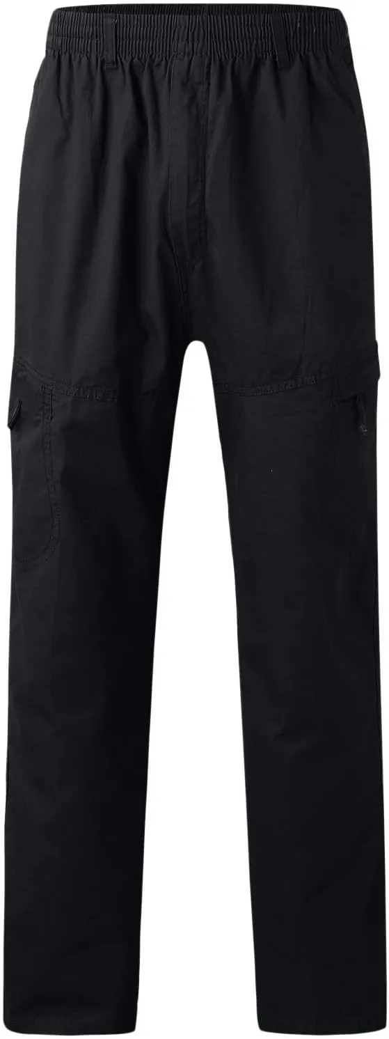 Mens Workout Cargo Sweatpants Trousers Long Cargo Pants for Men Cargo Trousers Work Wear Combat Safety Cargo 6 Pocket