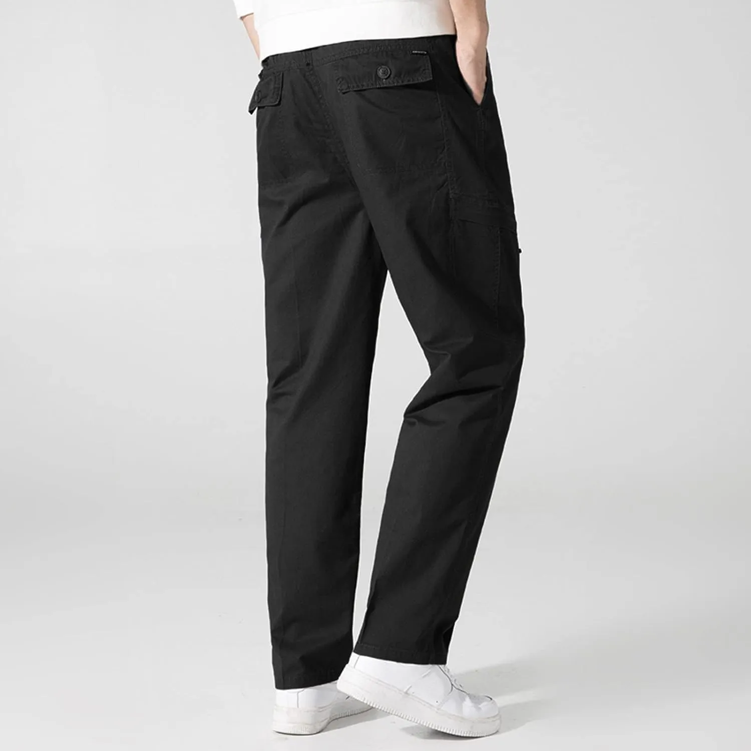 Mens Workout Cargo Sweatpants Trousers Long Cargo Pants for Men Cargo Trousers Work Wear Combat Safety Cargo 6 Pocket
