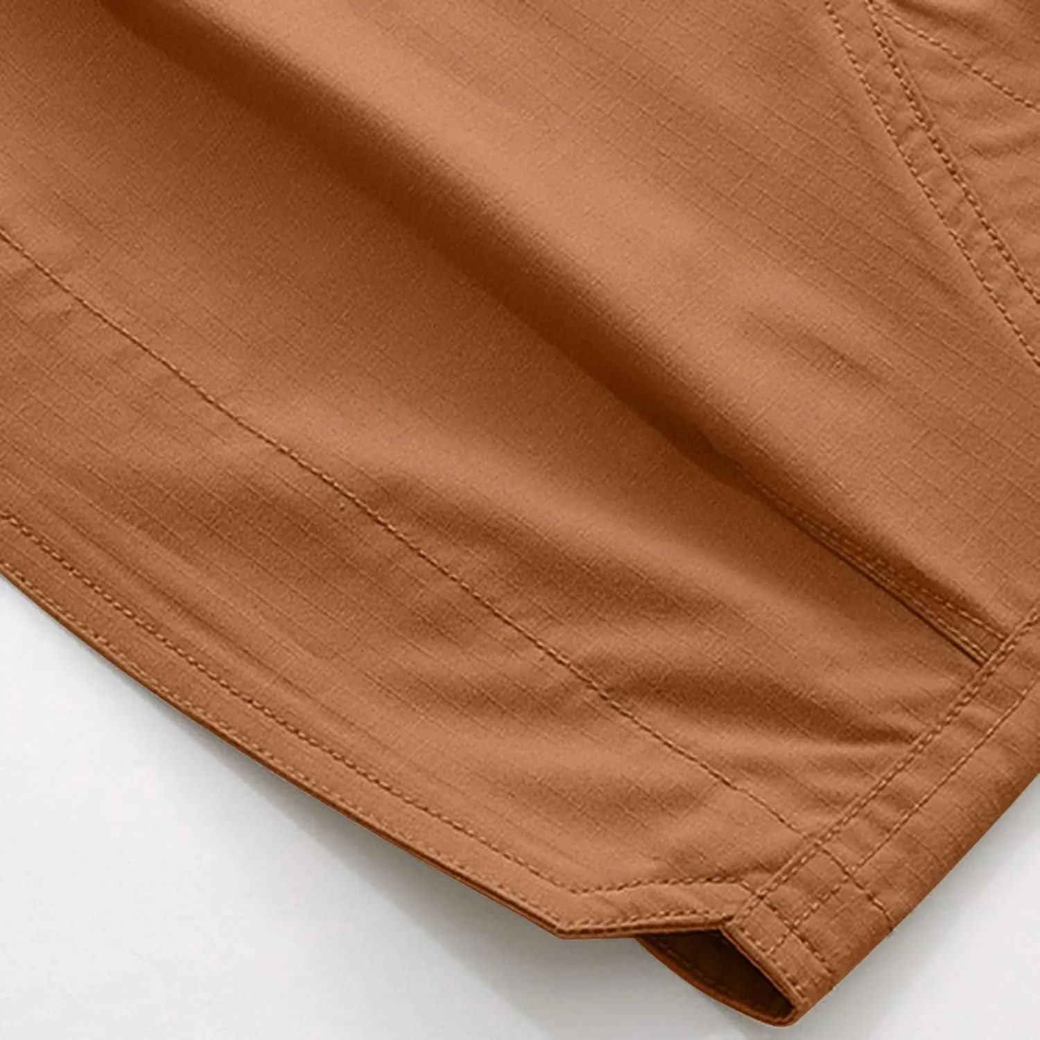 Men's Workout Gym Shorts Lightweight Stretch Breathable Summer Cargo Shorts with Zip Pocket Elastic Waist Work Short