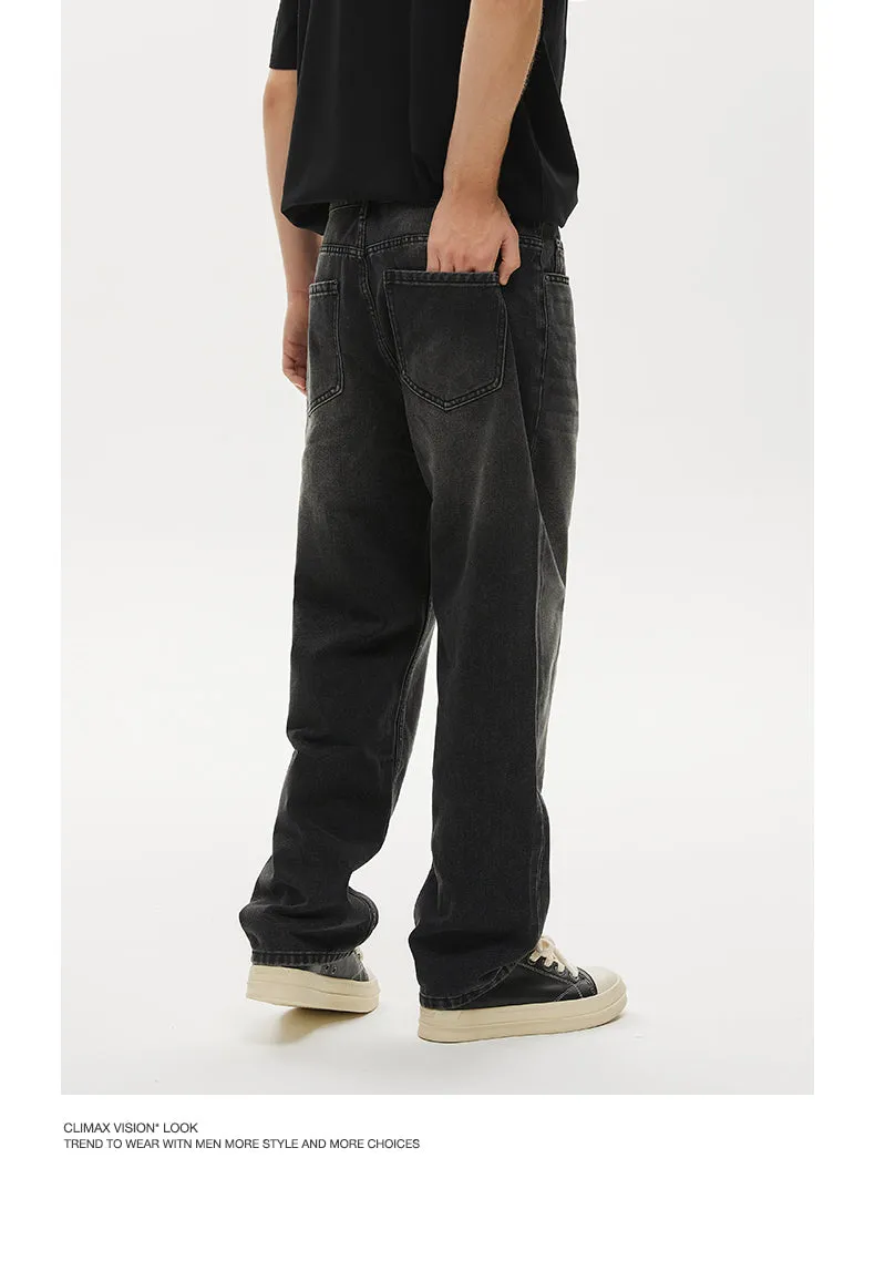 Midline Stitched Distressed Jeans
