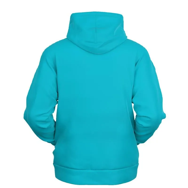Midtone Cyan Hoodie | Unisex | with PLUS sizes | C80M0Y20K0