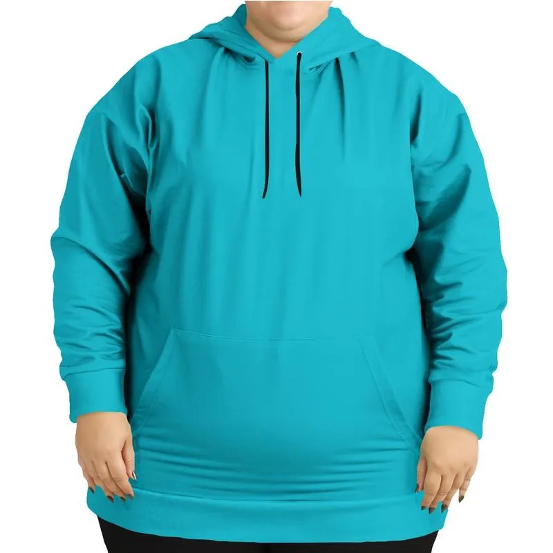 Midtone Cyan Hoodie | Unisex | with PLUS sizes | C80M0Y20K0