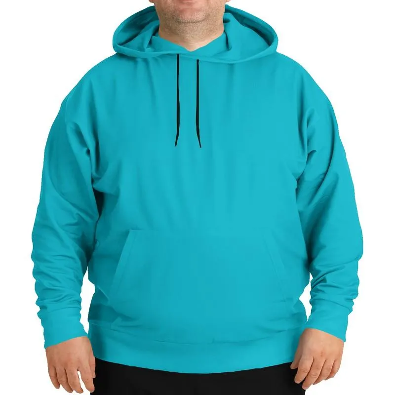 Midtone Cyan Hoodie | Unisex | with PLUS sizes | C80M0Y20K0