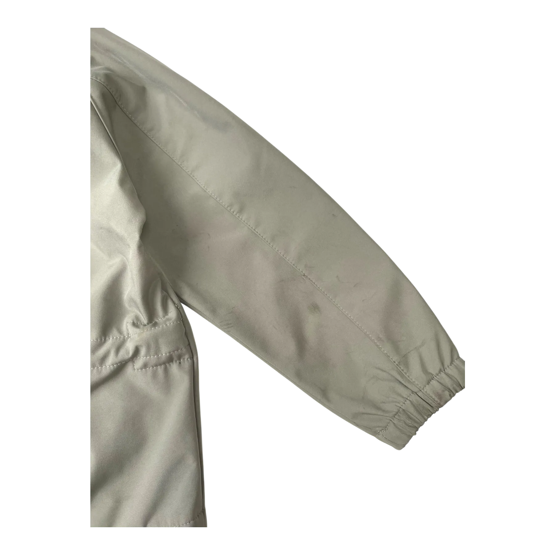 Miniature midseason softshell jacket, moss green | 116cm