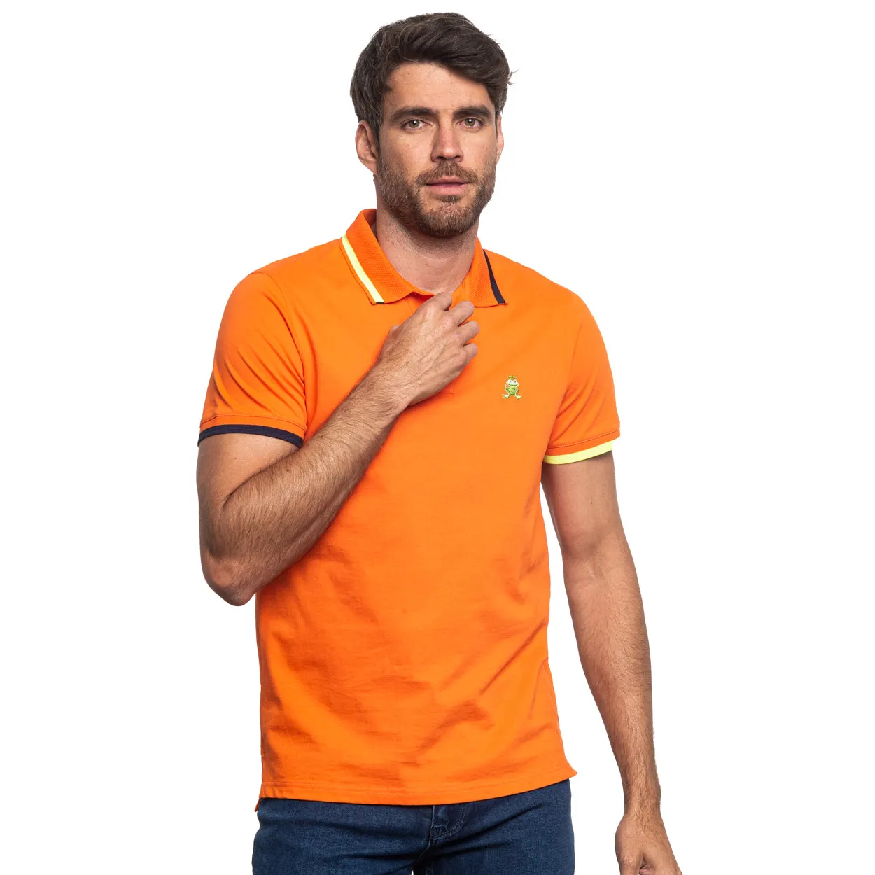 Monaco FROG Slim Fit Polo - Orange