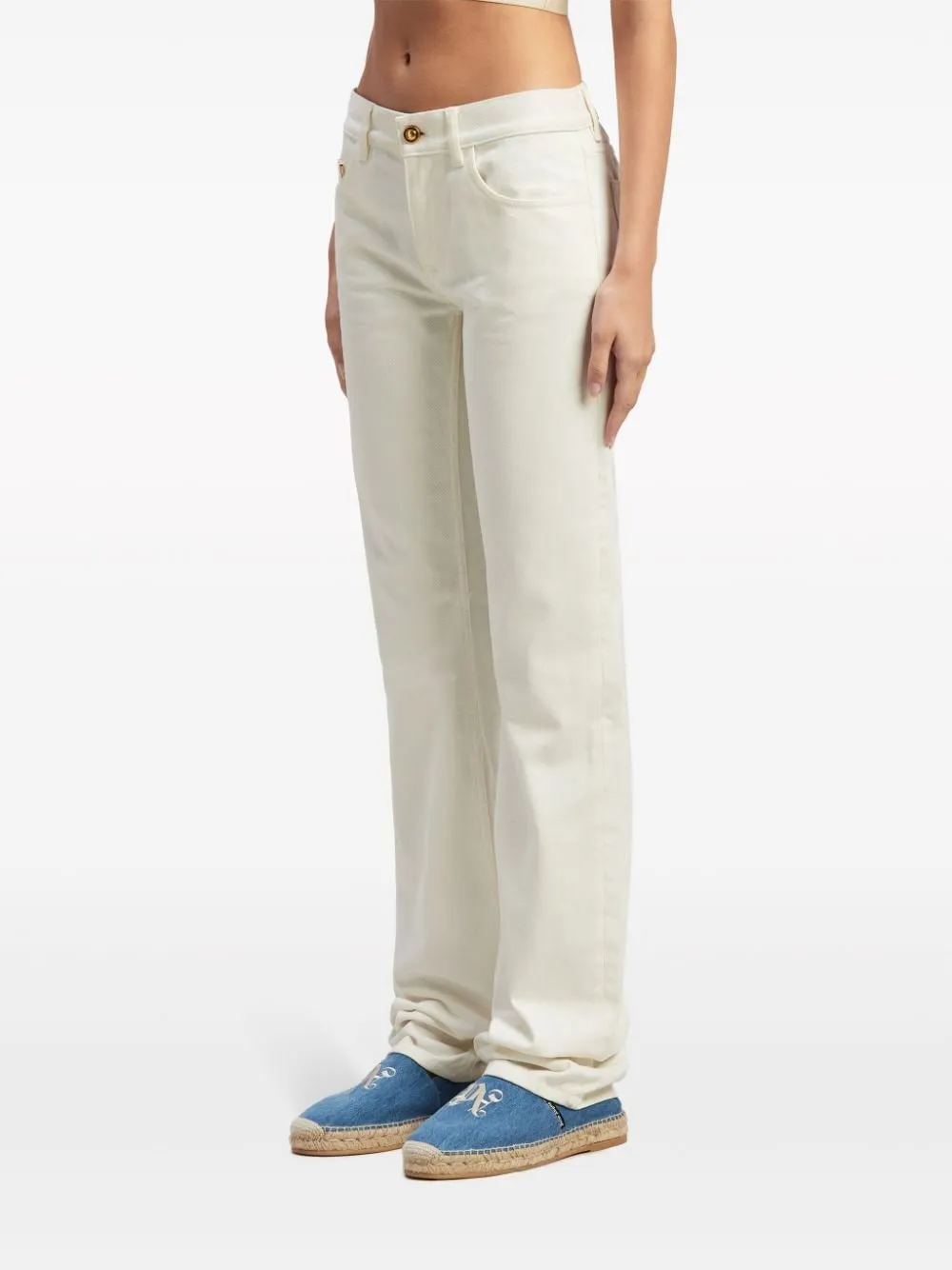 monogram straight-leg jeans