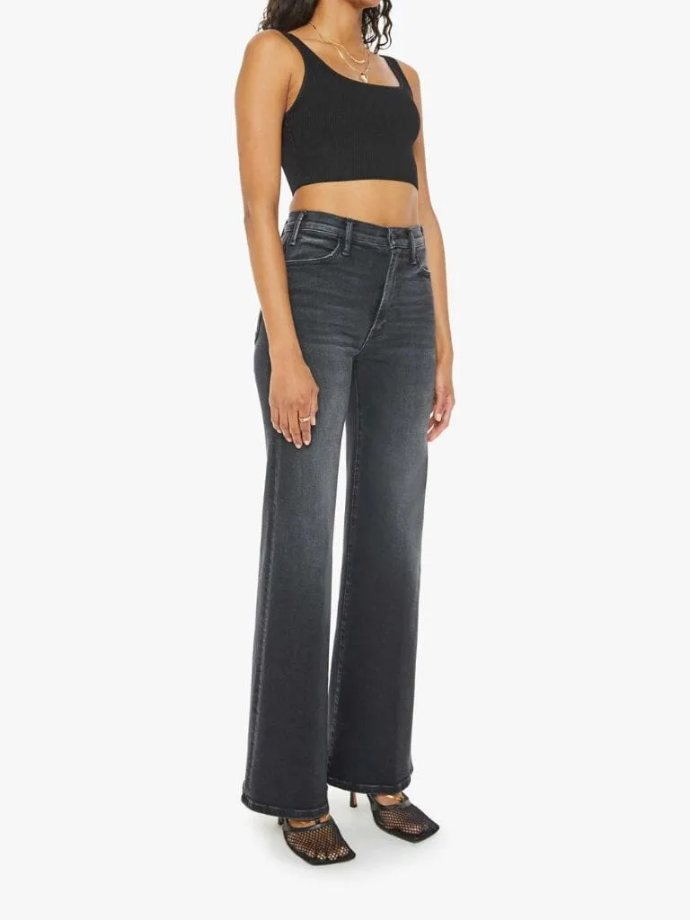 Mother Denim Hustler Roller Sneak Wide Leg Jean - Not Today Satan
