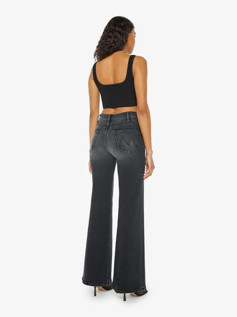 Mother Denim Hustler Roller Sneak Wide Leg Jean - Not Today Satan