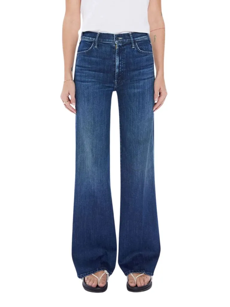 Mother Denim Hustler Roller Sneak Wide Leg Jeans - Heirloom