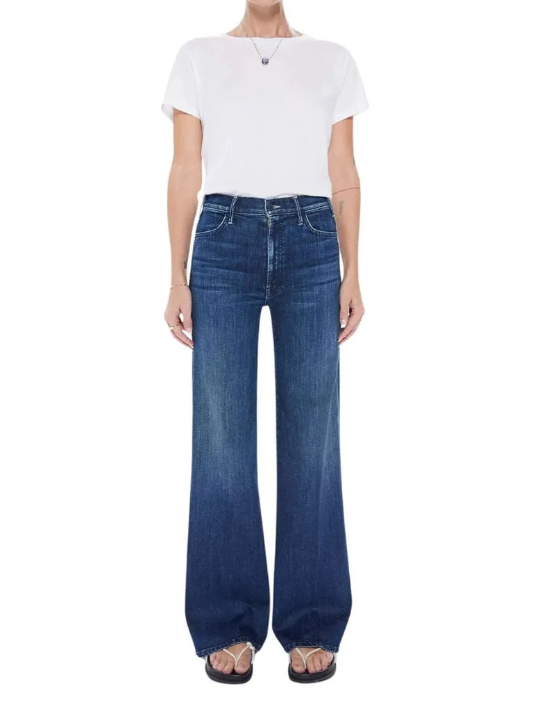 Mother Denim Hustler Roller Sneak Wide Leg Jeans - Heirloom