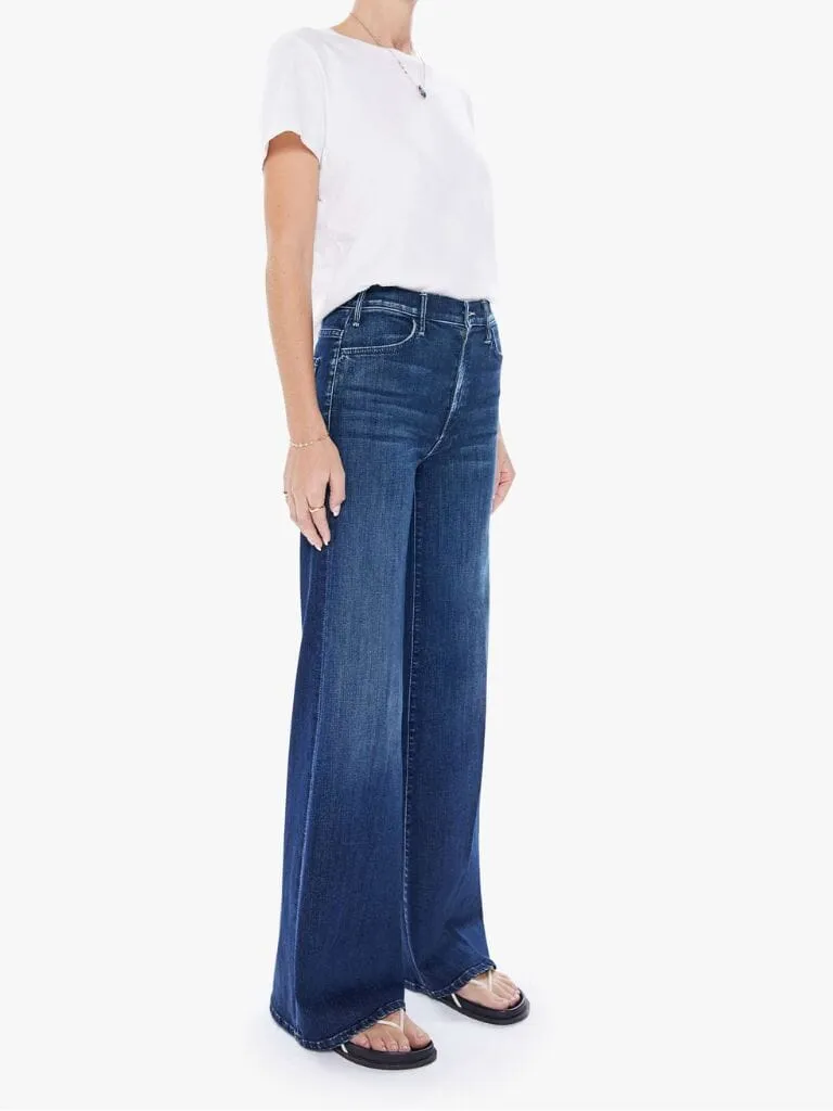 Mother Denim Hustler Roller Sneak Wide Leg Jeans - Heirloom