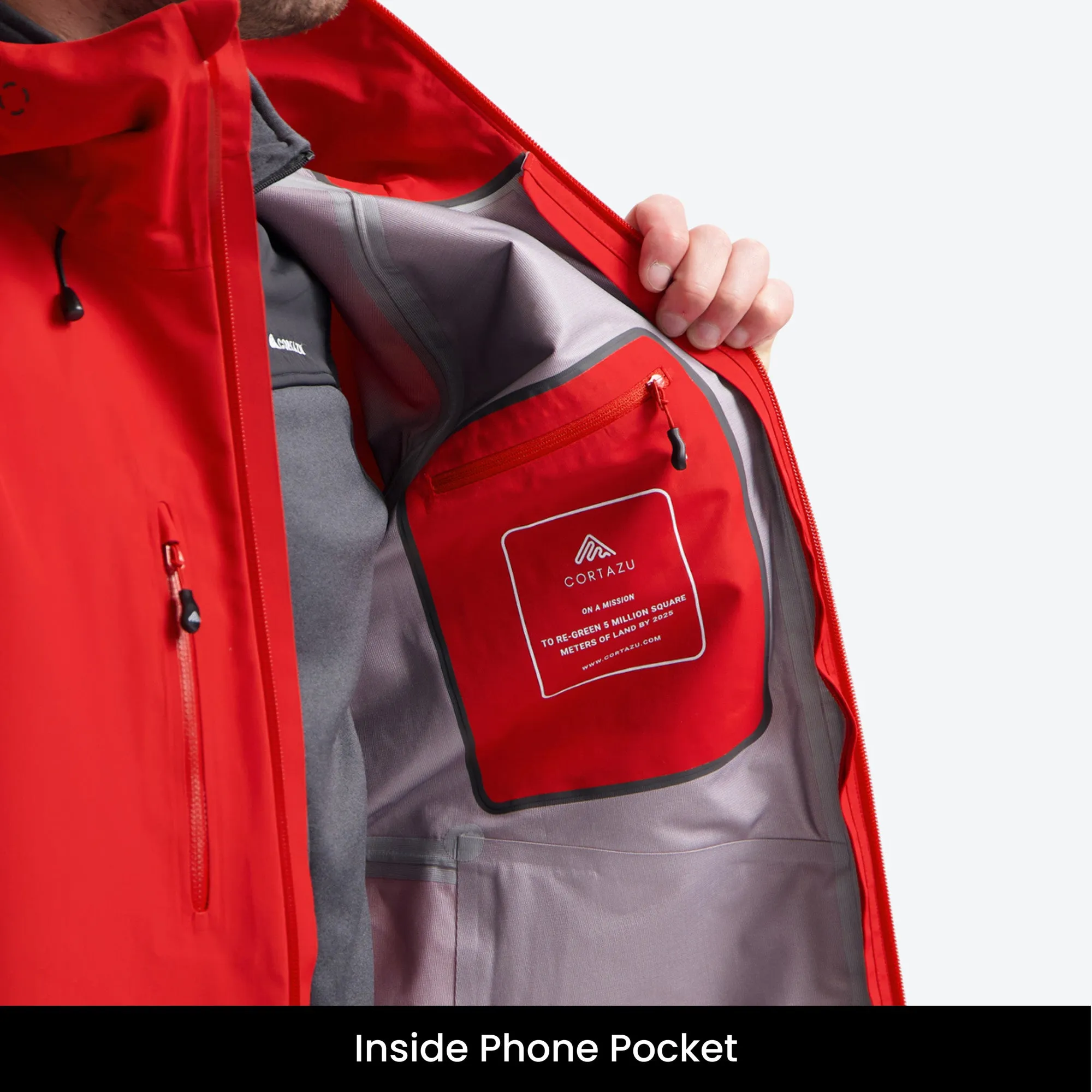 Mountain Hardshell Jacket Chili Red | Mens
