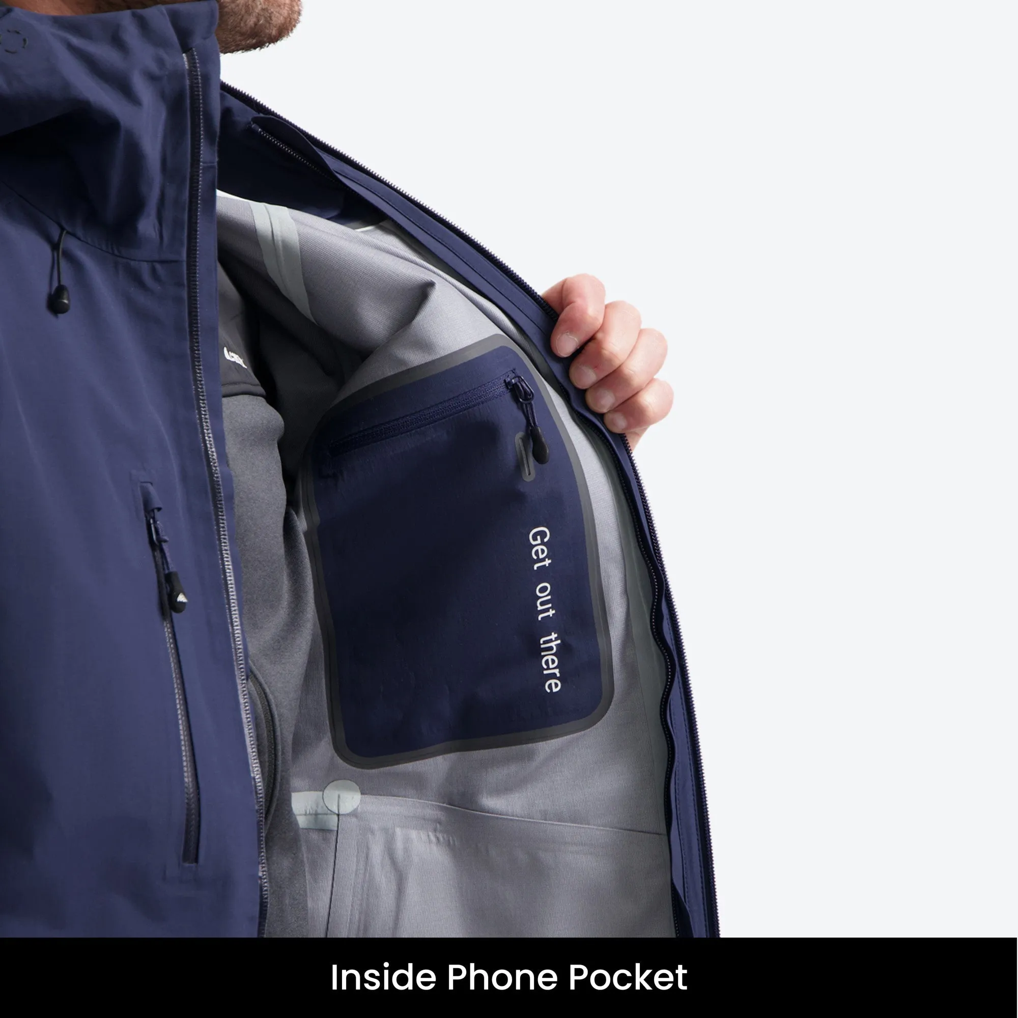 Mountain Hardshell Jacket Dark Blue | Mens