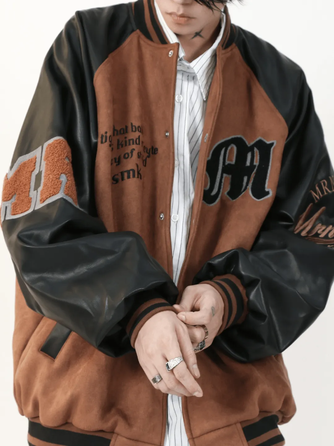 [MRNEARLY] high street baseball jacket na853