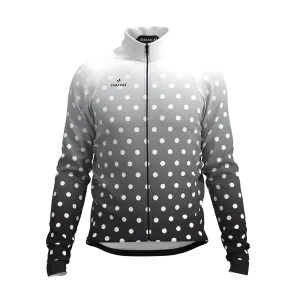 M's and W's Pro Thermal Jacket - Black & White Fade Dots